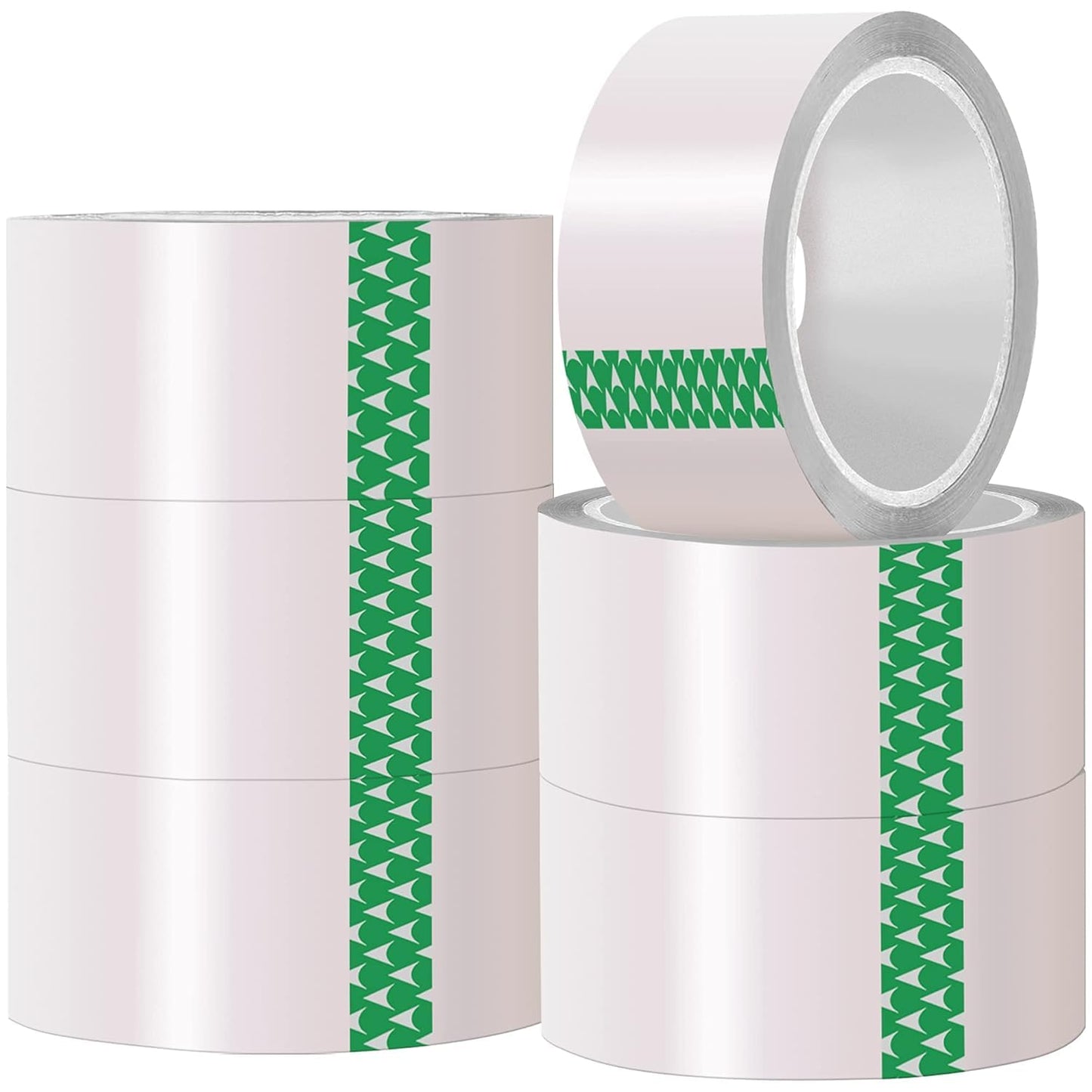 48mm x 66m - Adhesive Clear Transparent Parcel Packaging Tape (Pack of 6)