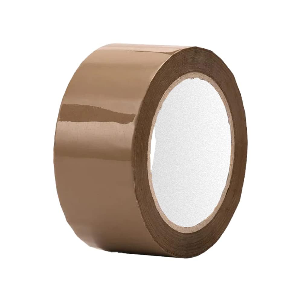 48mm x 66m - Adhesive Brown Parcel Packaging Tape (Pack of 6)