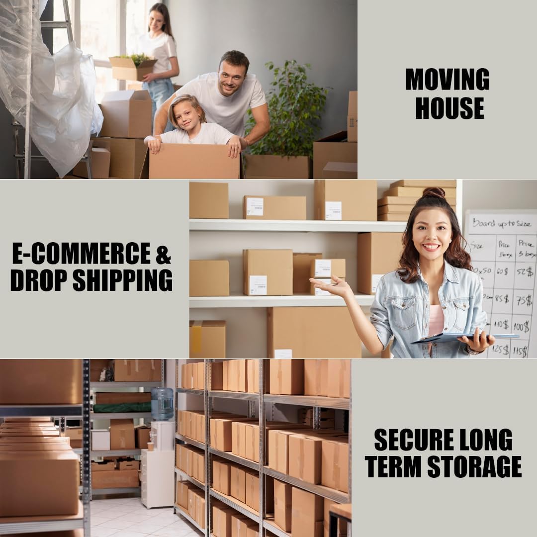 48mm x 66m - Adhesive Brown Parcel Packaging Tape (Pack of 6)